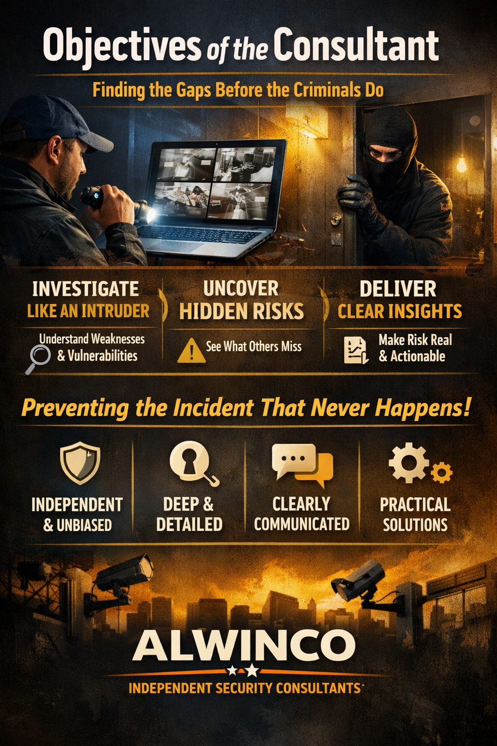 Security consultancy Independent security risk consultant infographic design by .